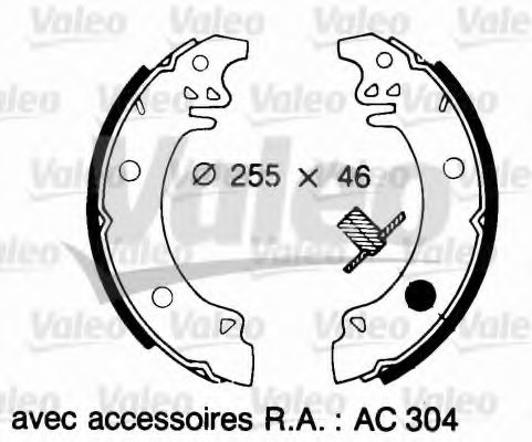 VALEO 562049 Brake Shoe Set